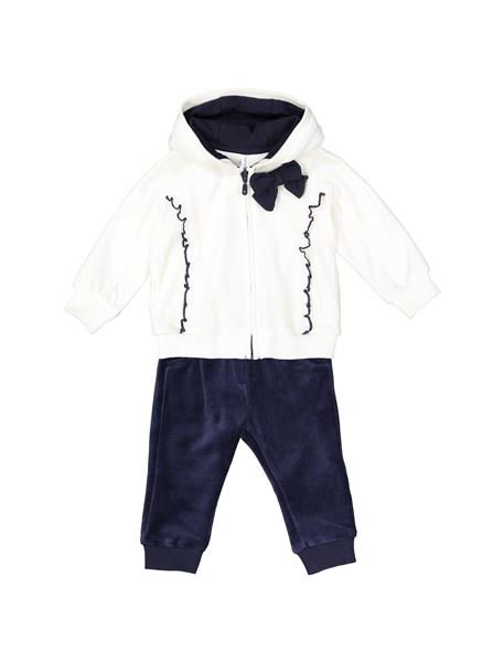 ست هودی و شلوار نخی نوزادی دخترانه Baby Girls Cotton Hoodie And Trousers